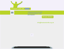 Tablet Screenshot of freedomforlife.org.uk